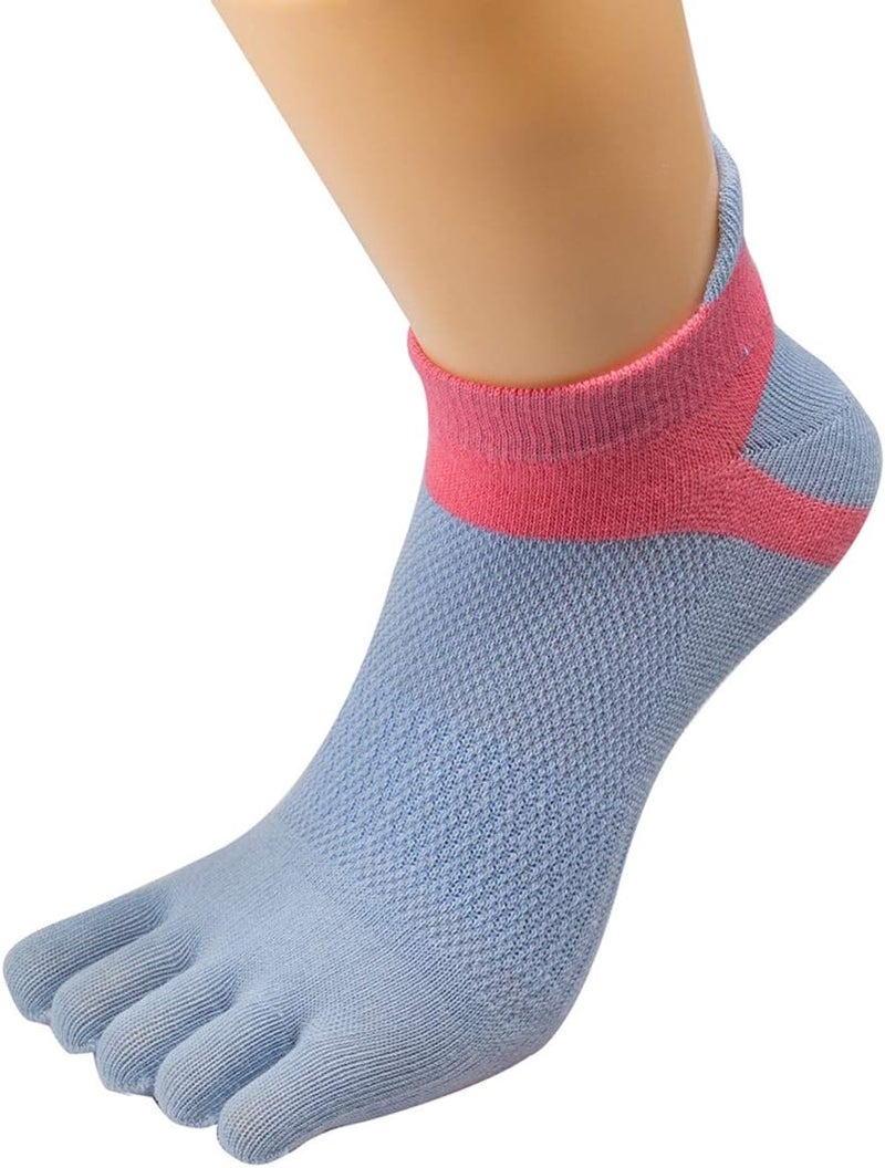 Fasot Women Toe Socks 5 Finger Cotton Wicking Athletic 6 Pack 3 Pack - Image 5